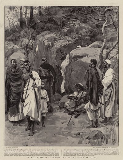 En un Lourdes Abisinio, Un Acto de Devoción Piadosa de Frank Dadd